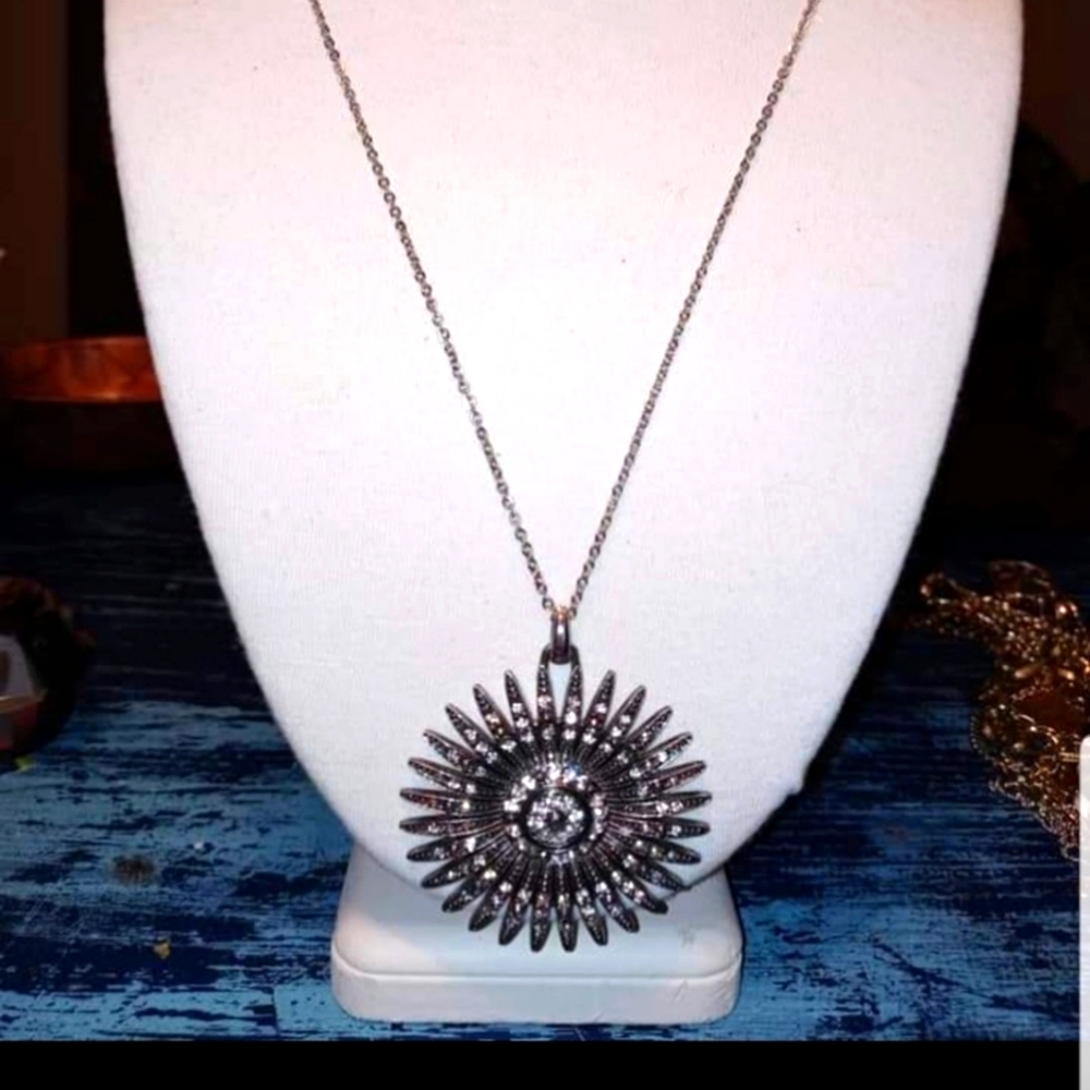 Radiant Crystal Sun Blast Necklace